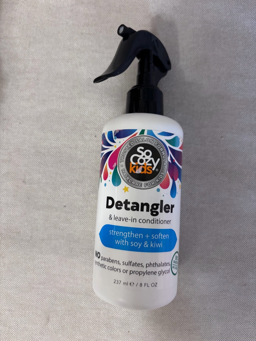 So Cozy Kids Detangle & Leave In Conditioner Strengthen Soften Soy And Kiwi 8 Oz